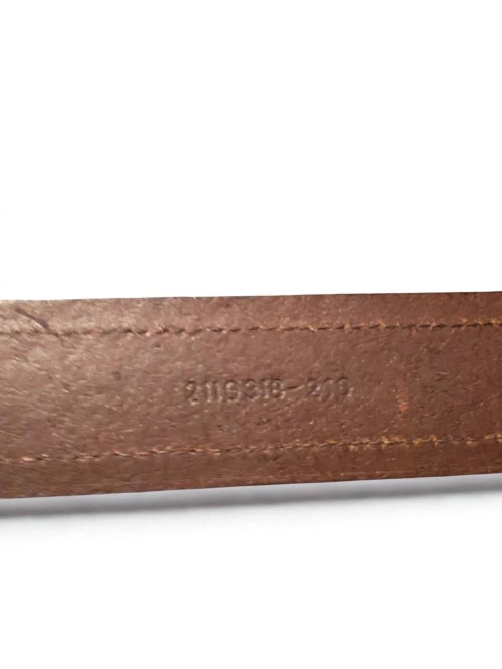 Polo by Ralph Lauren Brown Leather Belt with Brass Buckle